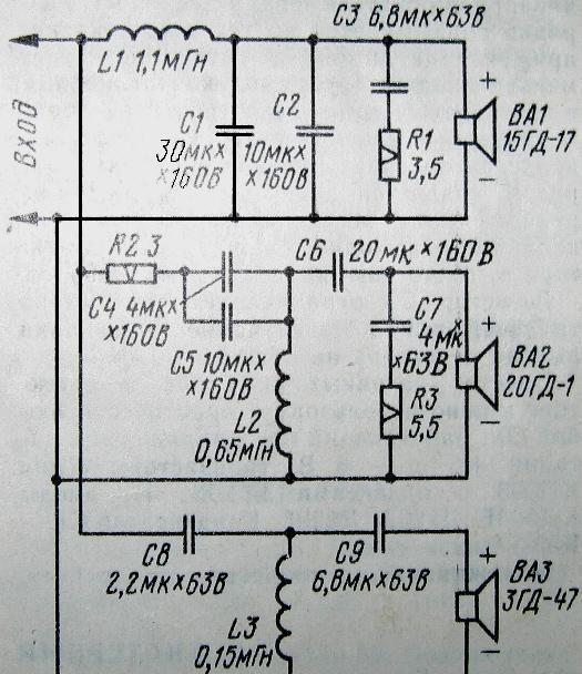 3-х полосная АС на 15ГД-17, 20ГД-1 и 3ГД-47