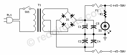 Простой симметричный усилитель MosFet