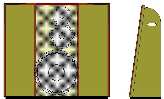 OBL-11 (Eminence DeltaLite II 2515 + JA 8008 + Audax TW034)