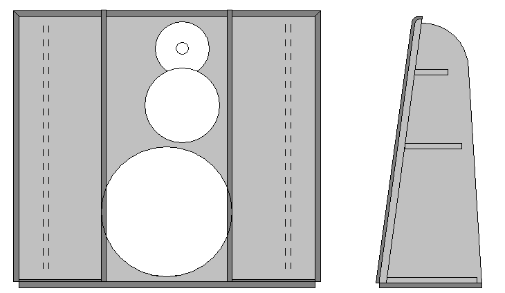 OBL-11 (Eminence DeltaLite II 2515 + JA 8008 + Audax TW034)