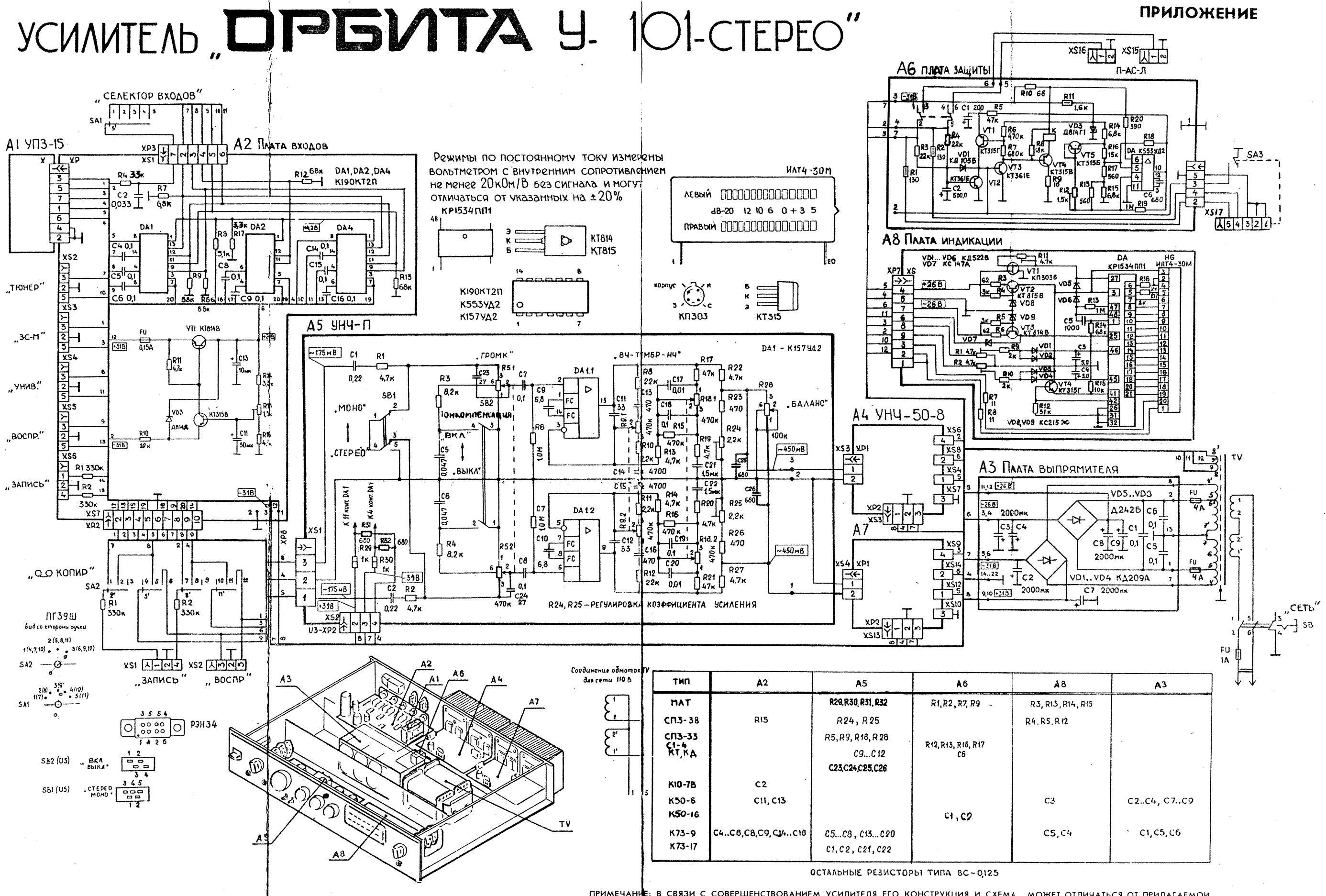 Орбита У-101-стерео