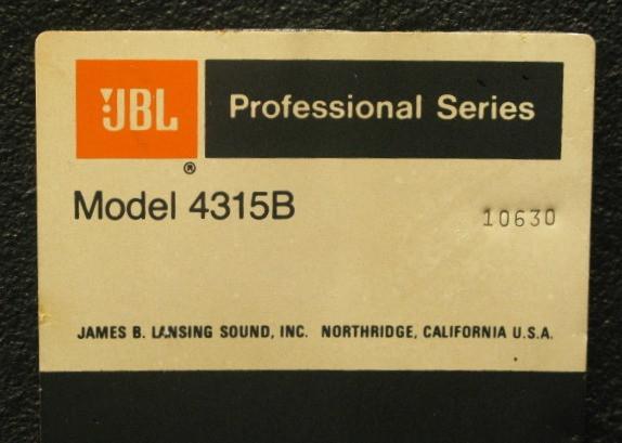 JBL 4315B