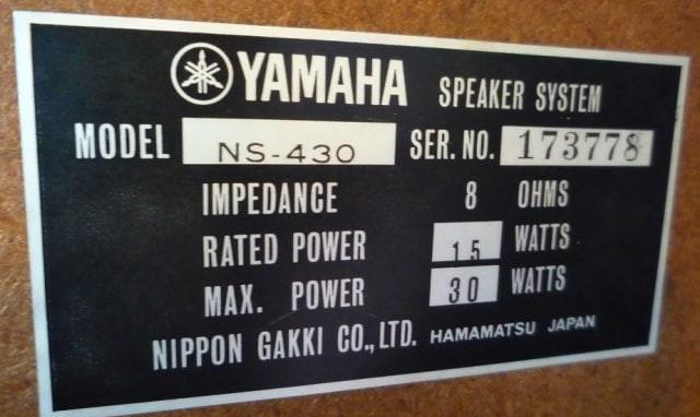 YAMAHA NS-430