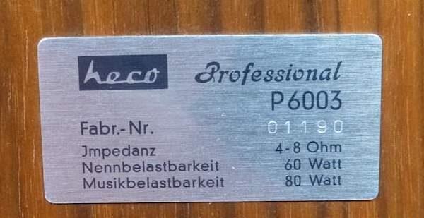 Heco Professional P6003